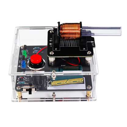 Kit DIY Cañón Electromagnético Alto Voltaje (3V DC) - Módulo Booster Bobina y PCB Práctica Soldadura