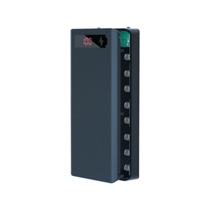 Caja Power Bank Shell DIY 5V (Doble USB/Micro USB/Tipo C) Soporte Baterías 18650 (Carcasa Desmontable, Sin Batería)