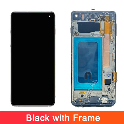 TFT probado S10 LCD para Samsung Galaxy S10 SM-G973F/DS G973U G973 LCD S10 pantalla LCD MONTAJE DE digitalizador con pantalla táctil reemplazo