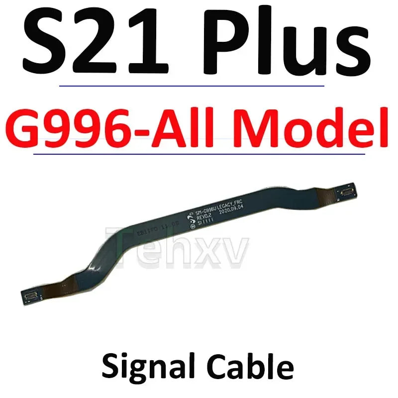 Antena de señal, bobina NFC, puerto de carga inalámbrico, placa conectora, micrófono, Cable LCD para Samsung Galaxy S21 Plus G996B G996U