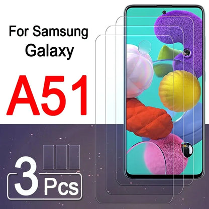 Protector Pantalla Cristal Templado para Samsung Galaxy A51 4G/5G (Pack 3 Unidades)