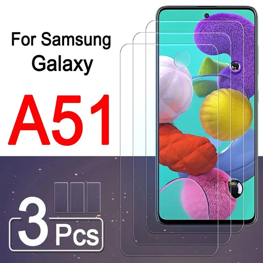 Protector Pantalla Cristal Templado para Samsung Galaxy A51 4G/5G (Pack 3 Unidades)