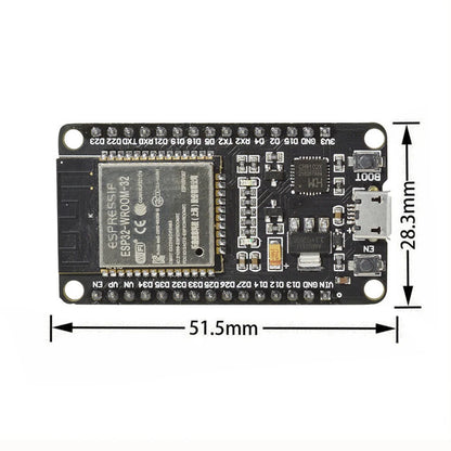 Placa Desarrollo ESP-WROOM-32 (ESP32) CPU Doble Núcleo WiFi 802.11b/g + Módulo BT Bajo Consumo