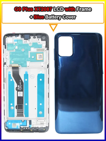 New LCD for Motorola Moto G9 Plus XT2087-1 LCD Display Touch Screen Assembly Replacement for Moto G9 Plus XT2087 LCD With Frame