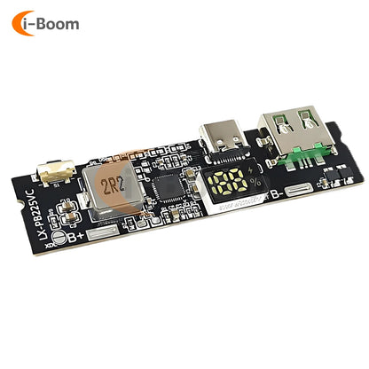 Módulo Power Bank Carga Rápida Bidireccional 22.5W DIY con Display Digital (USB/Tipo-C, Soporta VOOC)