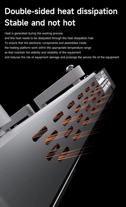 MECHANIC HEAT AIR Preheating Platform PTC Heating Core  BGA Stencil For IPhone X-15 Series Motherboard Layered Chip Reflow Weld