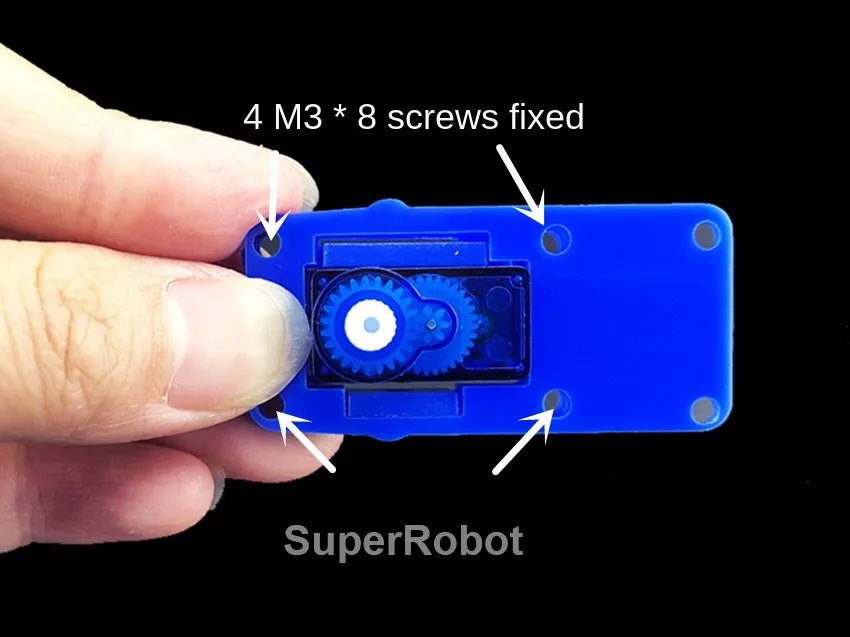 Kit Garra Brazo Robot Manipulador Mecánico Acrílico 4-DOF (Desarmado, para SG90/MG90S) Arduino STEAM