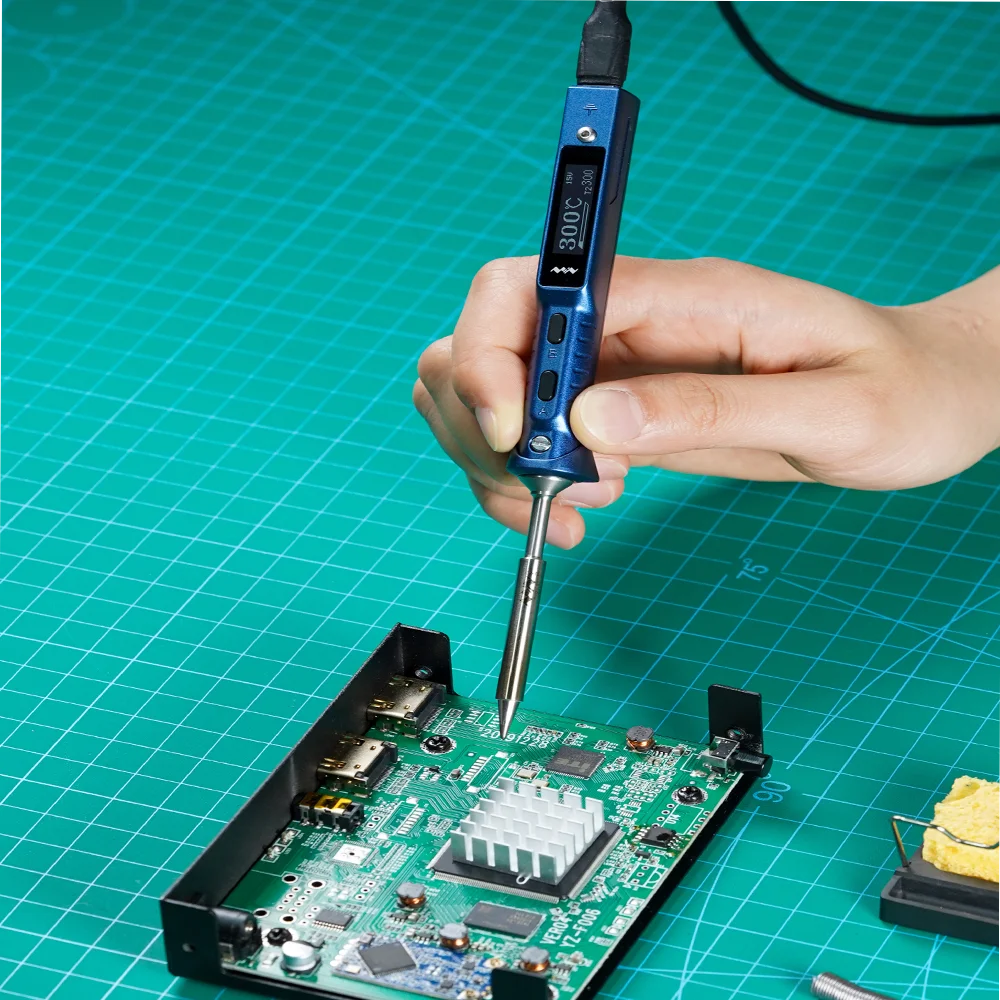 Original TS101 Soldering Iron Portable Adjustable Temperature Digital Solder Station TS-BC2 Tip PD3.1 90W TS100 Upgrade