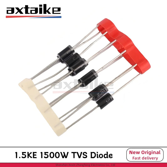 20PCS 1500W TVS Diode 1.5KE51A 1.5KE56A 1.5KE62A 1.5KE68A 1.5KE75A 1.5KE82A 1.5KE91CA 51V 56V 62V 68V 75V 82V 91V DO-201AD