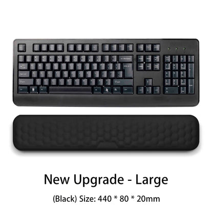 Reposamuñecas Ergonómico Espuma Memoria para Teclado y Mouse Pad (Protección Oficina/Tipeo) Computadora/Notebook