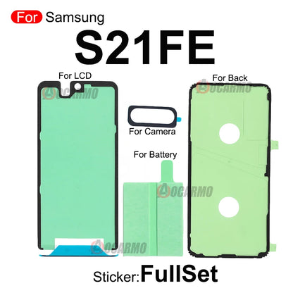 Adhesivo Doble Cara para Pegado Pantalla LCD Frontal y Tapa Batería Trasera Samsung Galaxy S21/S21+/S21FE/S21 Ultra