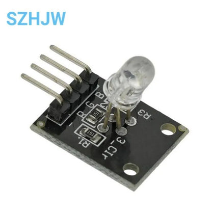 Módulo Sensor LED RGB KY-016 (4 Pines, 3 Colores) para Arduino DIY Starter Kit (10 Unidades)