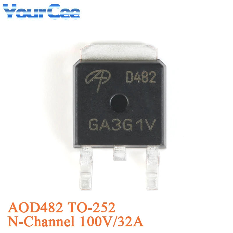 MOSFET Canal-N AOD4184L (D4184) SMD TO-252 40V 50A (Opciones AOD40x disponibles) - Lote 5/20 Piezas