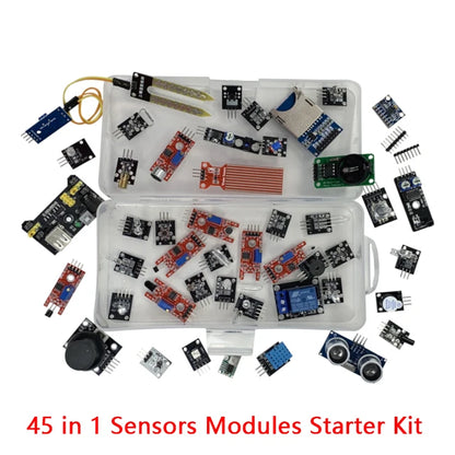 Kit Inicio Módulos Sensores (45 en 1) para Arduino UNO R3/MEGA2560 (Superior a Kit 37 en 1)