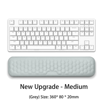 Reposamuñecas Ergonómico Espuma Memoria para Teclado y Mouse Pad (Protección Oficina/Tipeo) Computadora/Notebook