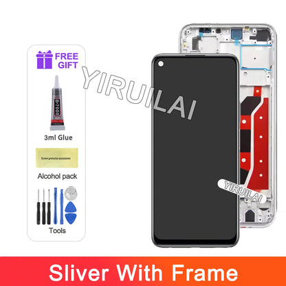 For Huawei P40 Lite JNY-LX1 LCD Display 10 Touch Screen Replacement For Nova 7i JNY-LX2, P 40 Lite Lcd Screen Nova 6 SE Display
