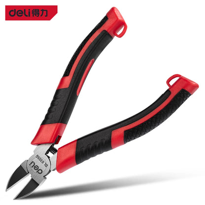 Alicate Corte Diagonal Deli CR-V (5"/6") para Joyería/Cable/Plástico (Mini Pinza Herramienta Eléctrica)