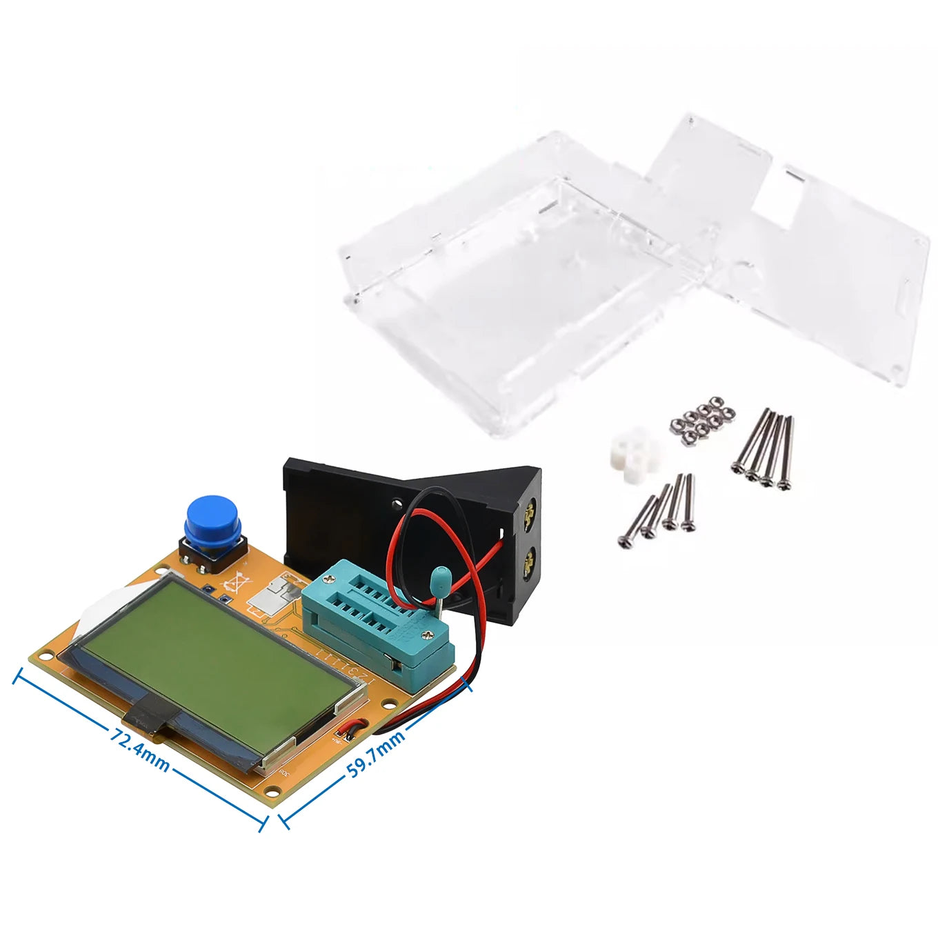 Tester Transistor LCR-T4 - Medidor ESR, Diodo, Triodo, Capacitancia, SCR, Inductancia (Nuevo)
