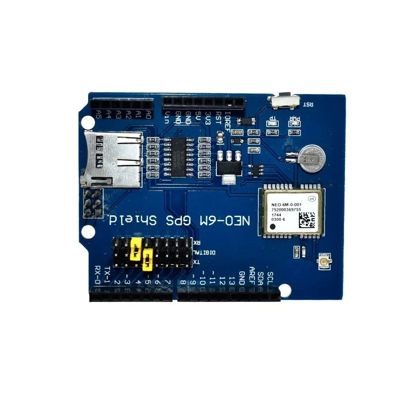 Placa Expansión Shield Logger GPS NEO-6M (SPI/UART) con Ranura Tarjeta SD para Arduino UNO R3