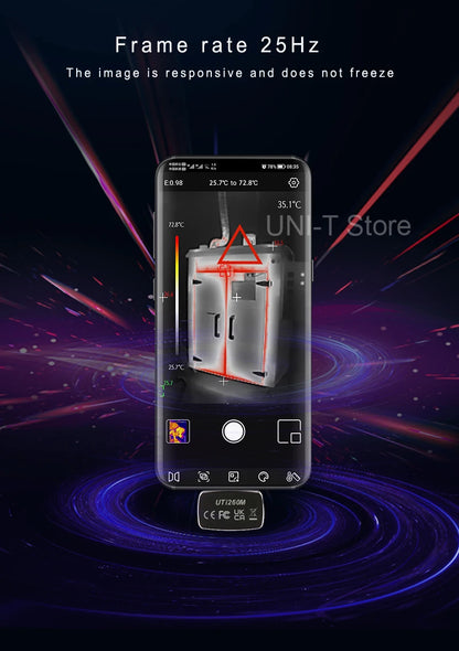 Termógrafo Móvil UNI-T UTi260M para Android (Tipo C) - Herramienta Temperatura Módulo PCB/Electrónico