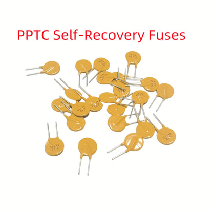 10Pcs Plug In Self Resettable Fuse 60V 72V100MA 200MA 0.5A 0.9A 1.1A 1.35A 1.6A 1.85A 2A 2.5A 3A 3.75A PPTC Self-Recovery Fuses