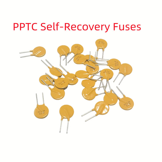 10Pcs Plug In Self Resettable Fuse 60V 72V100MA 200MA 0.5A 0.9A 1.1A 1.35A 1.6A 1.85A 2A 2.5A 3A 3.75A PPTC Self-Recovery Fuses