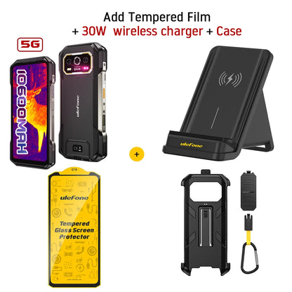 Celular Rugged Ulefone Armor 27T Pro 5G con Cámara Térmica FLIR® - 10600mAh, Android 14, 24GB/256GB, NFC