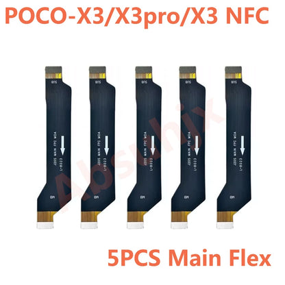 Main Motherboard Connector LCD Display Power Back Cover Sticker Flex Cable For Xiaomi Mi POCO X3 Pro USB Charging Port Charger