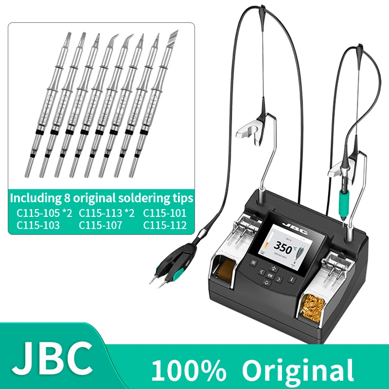Original JBC Nano Rework Soldering Station NASE Fit NT115 Handle NP115 Tweezer Clip NANE Fit 2 NT115 Pen BGA IC SMT Component