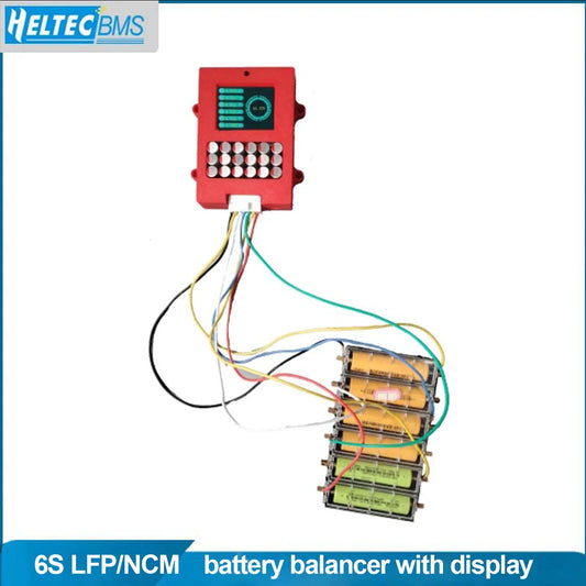 Balanceador Activo Baterías Heltec 6S (5A) con Display Voltaje - Equalizador Transferencia Energía LiFePO4