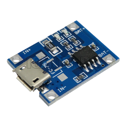 5pcs 5V Micro USB 1A 18650 TP4056 Lithium Battery Charging Board With Protection Charger Module 1A
