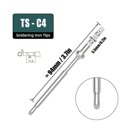 TS101 PINE64 TS100 Electric Soldering Iron Replacement Heater Tips Solder Head Models of Pinecil TS Tip Sting Tin Welding Tool