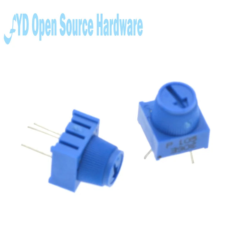 3386P-1-103 1k 2k 5k 10k 20k...  0.5W, 1/2W PC Pins Through Hole Trimmer Potentiometer Cermet 1 Turn Top Adjustment 5PCS/LOT