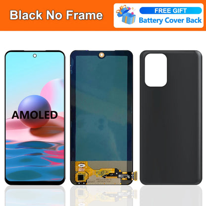 6.43"AMOLED Display For Xiaomi Note 10 4G LCD Display Touch Screen Digitizer Assembly For Redmi Note 10S M2101K7AI M2101K7BG