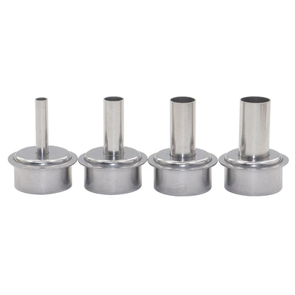 7pcs hot air gun slant nozzle 45 degree bend nozzle BGA hot air gun straight nozzle for QUICK 861DW soldering station