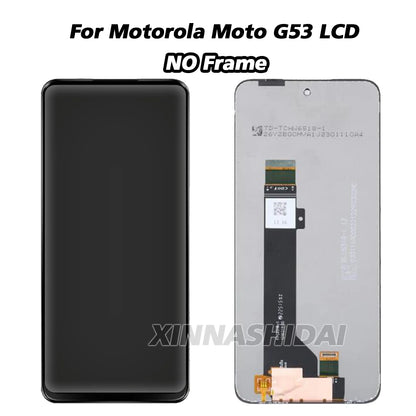 6.5" LCD For Motorola Moto G13 G23 G53 G73 XT2335-2 LCD Display Touch Screen Digitizer Replacement With Frame