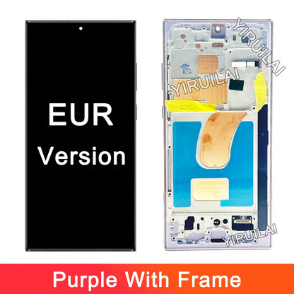Pantalla LCD con Marco y Digitalizador Táctil para Samsung Galaxy S23 Ultra 5G (S918B/DS / S9180) (Probada)