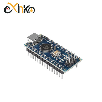 Placa Nano 3.0 (ATMEGA328P, 16MHz, CH340) con Bootloader (Puerto Mini/Tipo C/Micro USB) para Arduino (1-10 Unidades)
