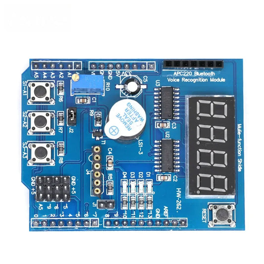 Kit Placa Expansión Todo-en-Uno para Arduino UNO R3/Mega2560 (Control Servo, Shield Bluetooth, Módulos Educacionales)