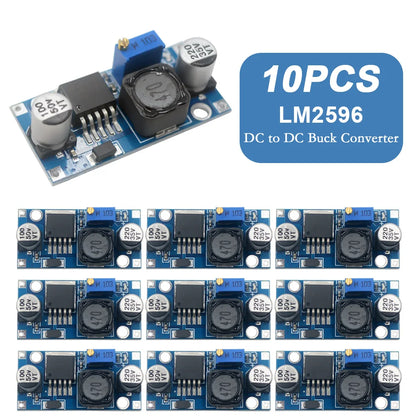 Lote 1/5/10 Pcs Módulo Convertidor Buck LM2596 DC-DC 3.0-40V a 1.5-35V Step-Down