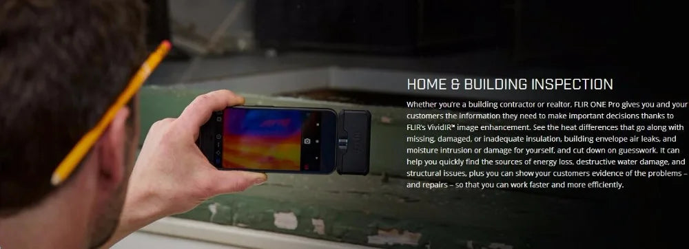 Cámara Termográfica Digital FLIR ONE Pro para ISO (Type-C) y Android (Precio Económico - Último Modelo 2023)