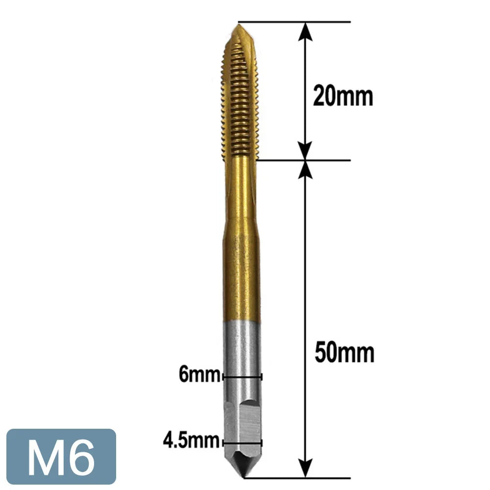 Llave Macho Manual Ajustable Mango T con Ratchet/Fresa para Roscar M3/M4/M5/M6/M8 Métrico