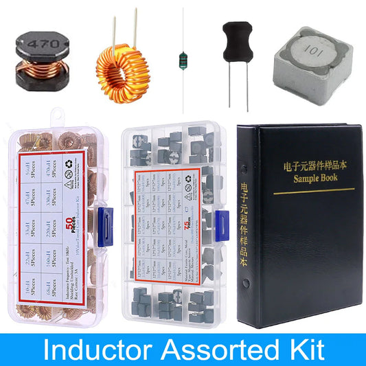 Kit Surtido Inductores SMD/DIP - Varios Valores (2.2uH a 100mH) (Versión 1)