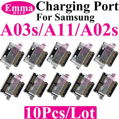 10 Uds conector de puerto de carga Original para Samsung A15 A05S A25 A35 A55 A13 A04S A14 A23 A33 A24 A34 A54 A53 Pin de cargador USB Plu