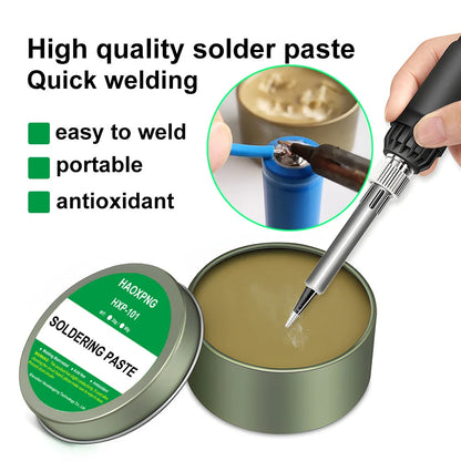 Pasta Soldar Flux Colofonia Sin Plomo Fácil Soldadura para Reparación Hierro/Chapa Acero Inoxidable/Níquel Alambre