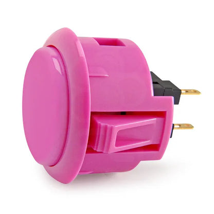 Botón Pulsador Arcade Sanwa OBSF-30 / OBSF-24 (24mm/30mm) Switch Reemplazo Nintendo/MAME/Raspberry Pi (1 Unidad)
