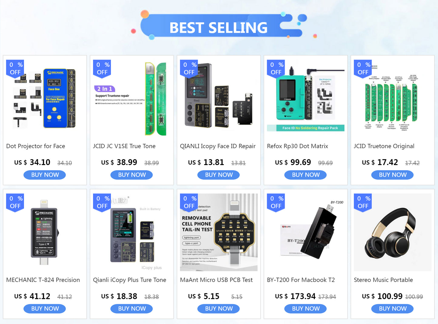 QIANLI Icopy Face ID Repair Instrument for iPhone X-14 PRO MAX Battery Testing Board LCD Vibrator Transfer EEPROM Programmer