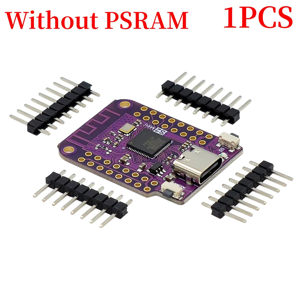 Placa WiFi IoT ESP32 S2 Mini (ESP32-S2FN4R2, 4MB Flash, Tipo C) compatible Arduino/MicroPython (1/2 Unidades)