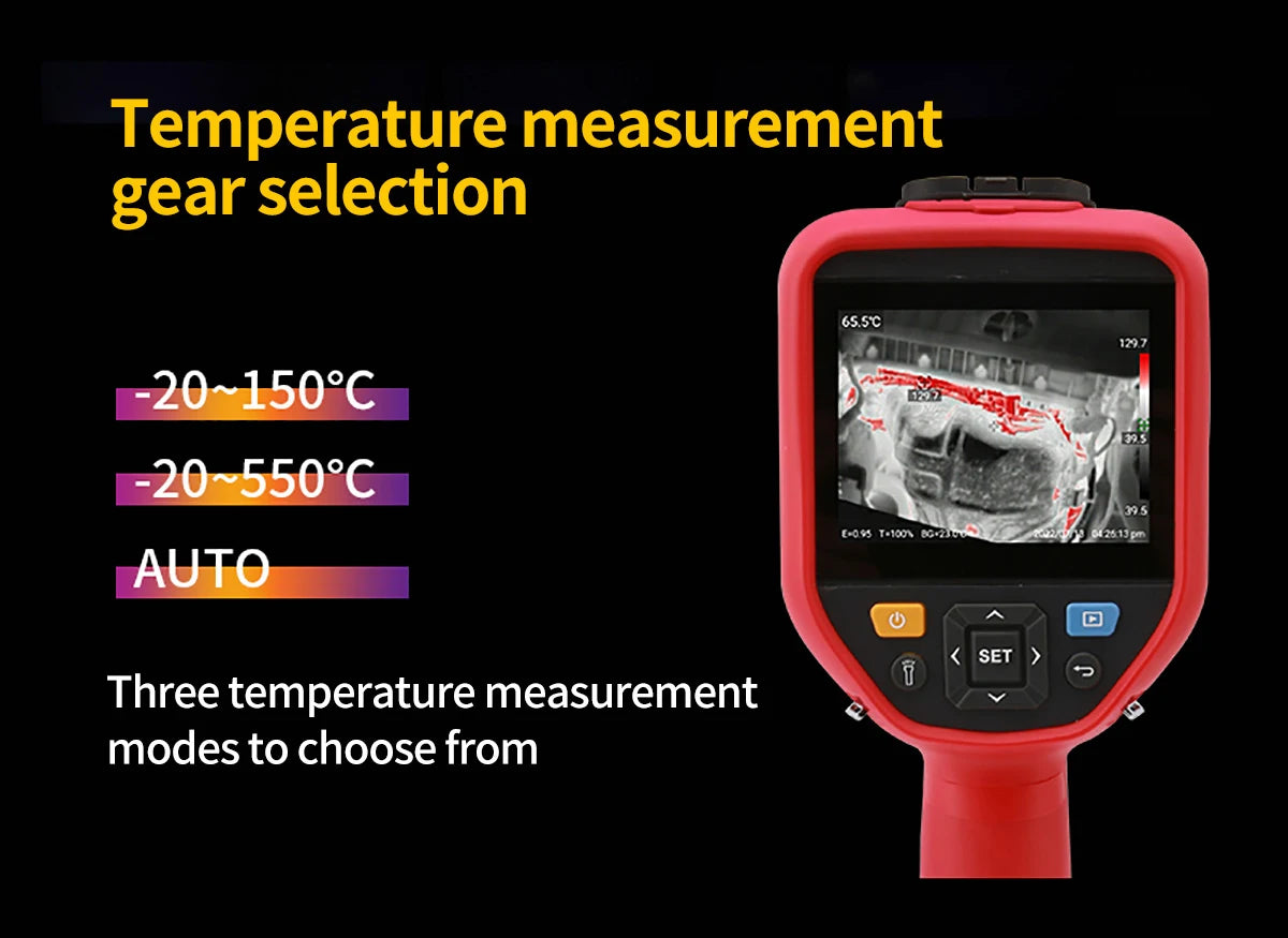 Cámara Térmica Profesional UNI-T UTi384G / UTi256G con Pantalla Táctil (-20~550°C) - Termógrafo Enfoque Manual, Grabación Video