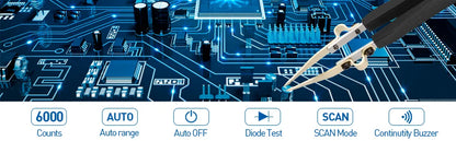 Medidor Capacitancia Digital BT-990C - Tester SMD Diodo/Resistencia (Tipo Pinza) + Puntas Repuesto